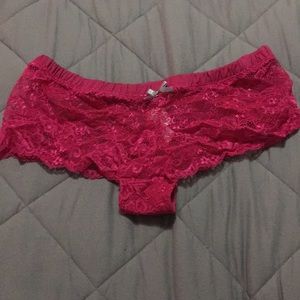 Primark Hot Pink Lace Boy Shorts M